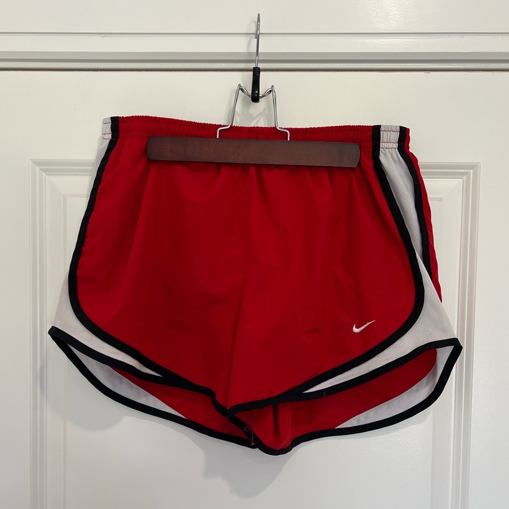 Red Nike Dri-fit shorts